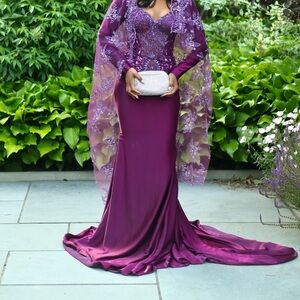 Elegant Purple Evening Gown